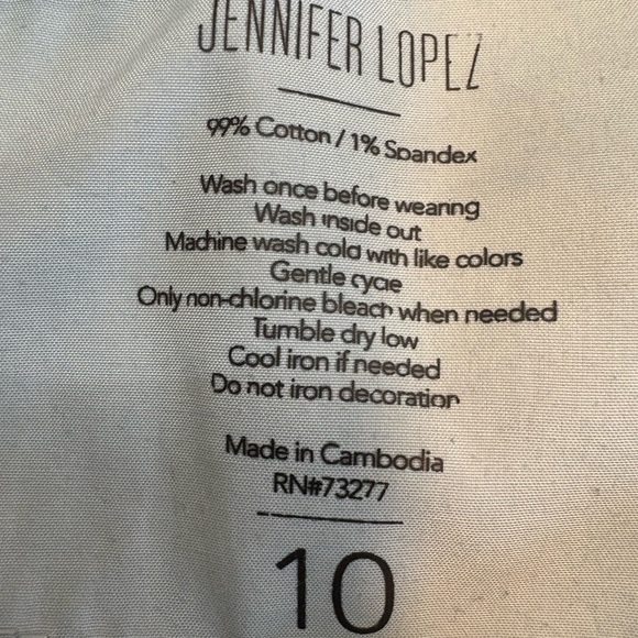 Jennifer Lopez Women’s Denim Mid Rise Boyfriend Jeans | Size 10| - Picture 6 of 8